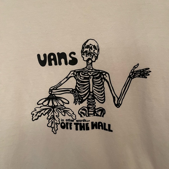 Vans Off The Wall Long Sleeve White Shirt Mens Size Large - Picture 3 of 6